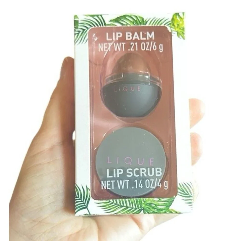 Bundle of 2 Lique Lip Care Kits Loving Lip Balm & Lip Scrub Sets